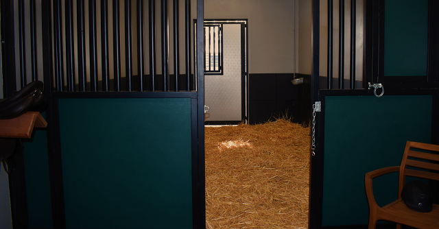 One of the newly renovated quarantine stalls