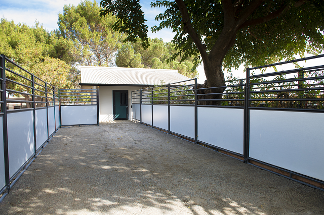 Newly renovated CEM quarantine stall and run