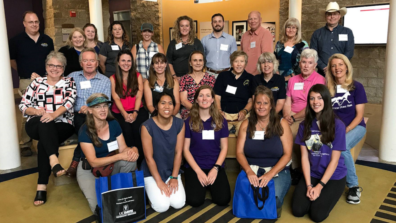 Participants and organizers at the inaugural Equine Genetics Forum