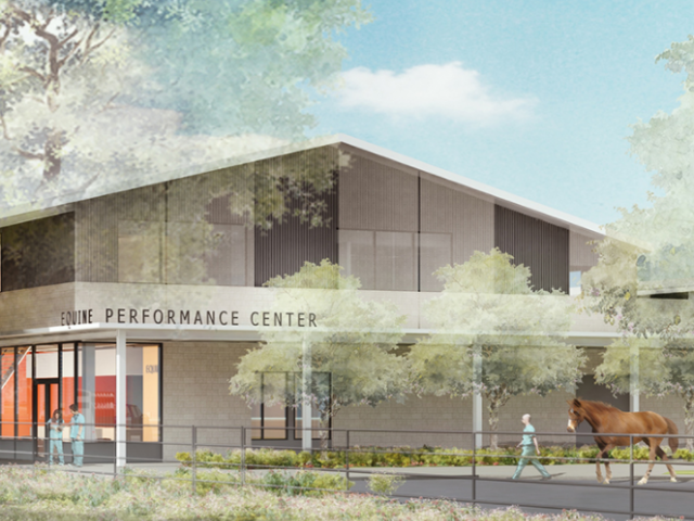 concept drawing of the Equine Performance Center